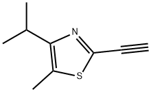 Thiazole, 2-ethynyl-5-methyl-4-(1-methylethyl)- (9CI) Structural