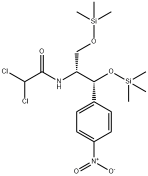 O,O-Bis(trimethylsilyl)chloramphenicol Structural