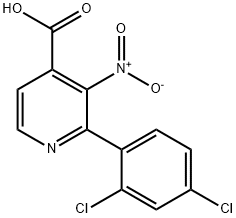 2-(2,4-Dichlorophenyl)-3-nitro-4-pyridinecarboxylicacid