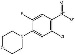 4-(5-CHLORO-2-FLUORO-4-NITRO-PHENYL)-MORPHOLINE Structural