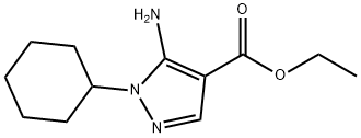 ethyl 5-amino-1-cyclohexyl-pyrazole-4-carboxylate Structural
