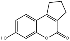 7-Hydroxy-2,3-dihydro-1H-cyclopenta[c]chromen-4-one Structural