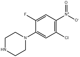 1-(5-CHLORO-2-FLUORO-4-NITRO-PHENYL)-PIPERAZINE