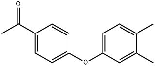 1-(4-(3,4-Dimethylphenoxy)phenyl)ethanone Structural