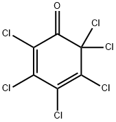 2,3,4,5,6,6-HEXACHLORO-2,4-CYCLOHEXADIEN-1-ONE Structural