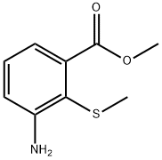 Benzoic acid, 3-amino-2-(methylthio)-, methyl ester (9CI) Structural