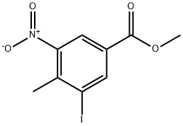 3-IODO-4-METHYL-5-NITROMETHYL BENZOATE Structural