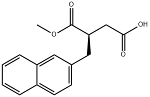 (R)-2-(2-NAPHTHYLMETHYL)SUCCINIC ACID-1-METHYL ESTER, 95%, (98% E.E.) Structural