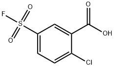 2-CHLORO-5-(FLUOROSULFONYL)BENZOIC ACID Structural