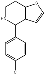 4-(4-CHLOROPHENYL)-4,5,6,7-TETRAHYDROTHIENO[3,2-C]PYRIDINE Structural