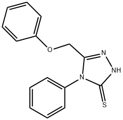 5-PHENOXYMETHYL-4-PHENYL-4H-[1,2,4]TRIAZOLE-3-THIOL Structural