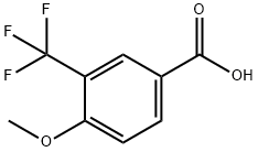 4-METHOXY-3-(TRIFLUOROMETHYL)BENZOIC ACID Structural