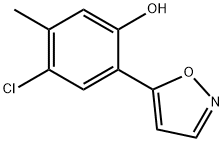 4-CHLORO-2-(5-ISOXAZOLYL)-5-METHYLPHENOL Structural