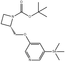 (2S)-2-[[[5-(TRIMETHYLSTANNYL)-3-PYRIDINYL]OXY]METHYL]-1-AZETIDINECARBOXYLIC ACID, T-BUTYL ESTER