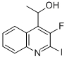 1-(3-FLUORO-2-IODO-QUINOLIN-4-YL)-ETHANOL Structural