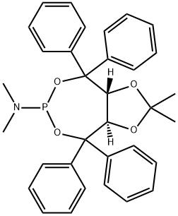 (3AR,8AR)-(-)-(2,2-DIMETHYL-4,4,8,8-TETRAPHENYL-TETRAHYDRO-[1,3]DIOXOLO[4,5-E][1,3,2]DIOXAPHOSPHEPIN-6-YL)DIMETHYLAMINE