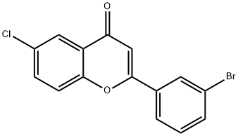 2-(3-BROMOPHENYL)-6-CHLORO-4H-CHROMEN-4-ONE Structural