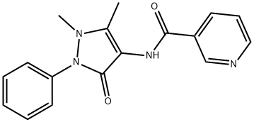 1,5-DIMETHYL-4-NICOTINAMIDO-2-PHENYL-3-PYRAZOLONE Structural