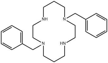 1,8-Dibenzyl-1,4,8,11-tetraazacyclotetradecane Structural