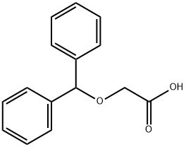 diphenylmethoxyacetic acid Structural