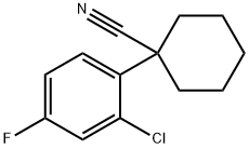 1-(2-CHLORO-4-FLUOROPHENYL)CYCLOHEXANECARBONITRILE Structural