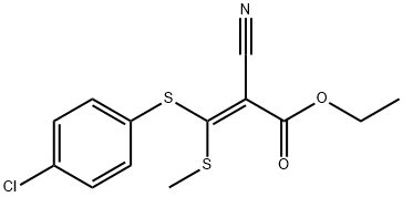 Ethyl3-(4-chlorophenylthio)-2-cyano-3-(methylthio)acrylate