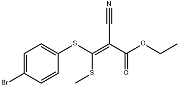 Ethyl3-(4-bromophenylthio)-2-cyano-3-(methylthio)acrylate