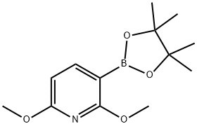 2,6-DIMETHOXY-3-(4,4,5,5-TETRAMETHYL-1,3,2-DIOXABOROLAN-2-YL)PYRIDINE Structural