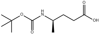 Pentanoic acid, 4-[[(1,1-dimethylethoxy)carbonyl]amino]-, (4R)- (9CI) Structural