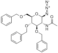 2-ACETAMIDO-3,4,6-TRI-O-BENZYL-2-DEOXY-BETA-D-GLUCOPYRANOSYL AZIDE Structural