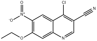 4-Chloro-3-cyano-7-ethoxy-6-nitroquinoline Structural