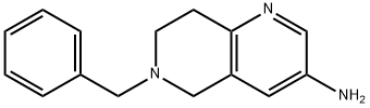 5,6,7,8-TETRAHYDRO-6-(PHEHYLMETHYL)-1,6-NAPHTHYRIDIN-3-AMINE Structural