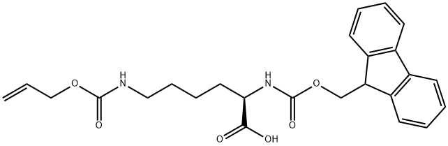 FMOC-D-LYS(ALOC)-OH Structural