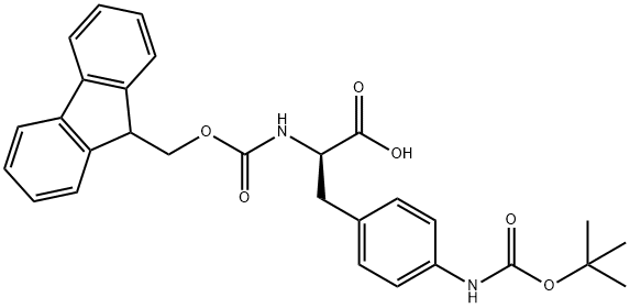 BOC-D-PHE(4-NHBOC)-OH Structural