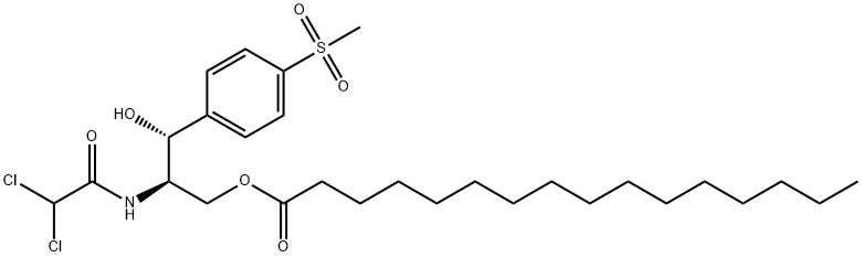 [R-(R*,R*)]-2-[(dichloroacetyl)amino]-3-hydroxy-3-[4-(methylsulphonyl)phenyl]propyl palmitate  Structural