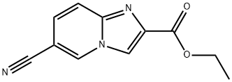 6-CYANO-IMIDAZO[1,2-A]PYRIDINE-2-CARBOXYLIC ACID ETHYL ESTER Structural