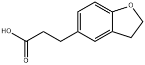 2,3-Dihydro-1-benzofuran-5-propanoic acid Structural