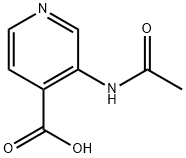 3-(Acetylamino)-4-pyridinecarboxylicacid Structural