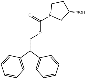 (S)-1-FMOC-3-Pyrrolidinol Structural