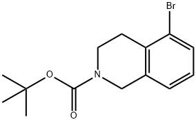 5-BROMO-3,4-DIHYDRO-1H-ISOQUINOLINE-2-CARBOXYLIC ACID TERT-BUTYL ESTER Structural