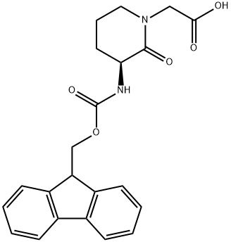 1-Piperidineaceticacid,3-[[(9H-fluoren-9-ylmethoxy)carbonyl]amino]-2-oxo-,(3S)-(9CI)