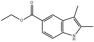 2,3-DIMETHYL-1 H-INDOLE-5-CARBOXYLIC ACID ETHYL ESTER Structural