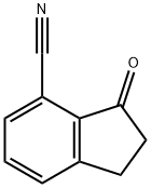 2,3-dihydro-3-oxo-1H-indene-4-carbonitrile Structural