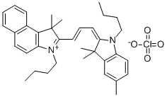 4,5-BENZO-1,1'-DIBUTYL-3,3,3',3',5'-PENTAMETHYLINDACARBOCYANINE PERCHLORATE Structural