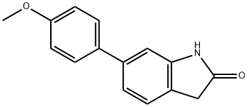 6-(4-METHOXY-PHENYL)-1,3-DIHYDRO-INDOL-2-ONE Structural