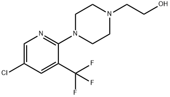 2-[4-[5-CHLORO-3-(TRIFLUOROMETHYL)-2-PYRIDYL]PIPERAZINO]ETHAN-1-OL Structural