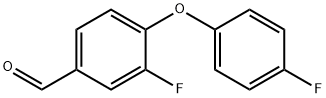 3-FLUORO-4-(4-FLUOROPHENOXY)BENZALDEHYDE Structural