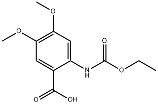 2-[(ethoxycarbonyl)amino]-4,5-dimethoxybenzoic acid Structural