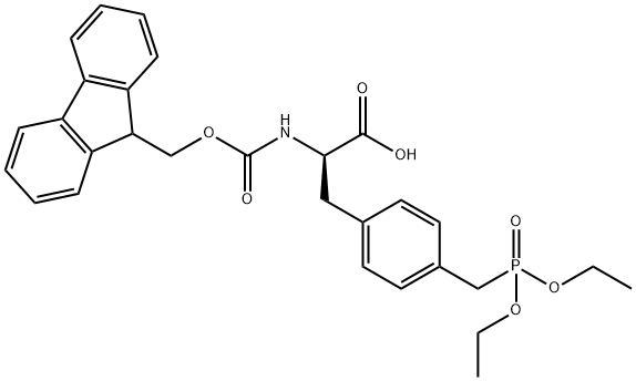 FMOC-4-DIETHYLPHOSPHOMETHYL-D-PHENYLALANINE Structural