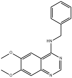 N-BENZYL-6,7-DIMETHOXY-4-QUINAZOLINAMINE Structural